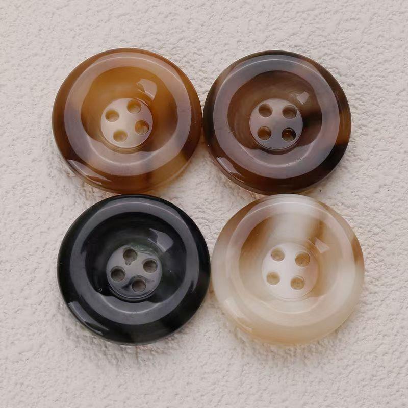 Coat Buttons, High-End Buttons, Woolen Suit Buttons, Sweater, Trench Coat, Leather Jacket, Round Colorful Buttons, Versatile Clothing