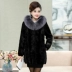 Áo khoác lông chồn 2019 cho phụ nữ trung thu lông cáo dài trung niên Mẹ mặc áo lông chồn - Faux Fur Faux Fur