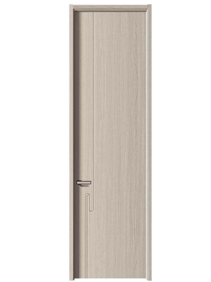White Silent Paint Door Room Door Solid Wood Paint-Free Indoor Door Set Door Carbon Crystal Bedroom Door Wooden Door