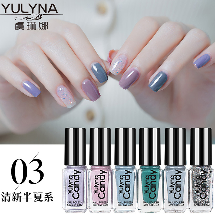 Automatic wholesale oil nail oil package gift box 6 bottles of inevitable roast environmental friendly dry 30ml