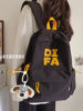 Backpack 2025 New Model, Fashionable Travel Lightweight Backpack for Middle and High School Students, Simple Letter Design with a Unique Style