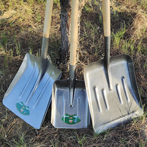 Manganese steel special large number of iron shovel thickened widened iron shovel Russian-style agricultural flat shovel steel shovel small number clear manure shovel square head shovel