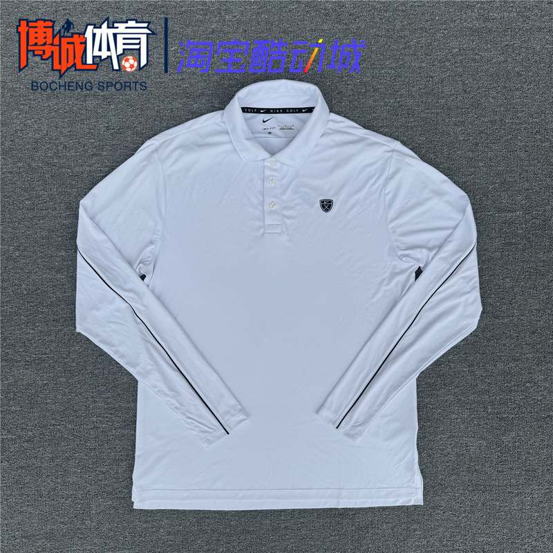 Nike Men's Sports Golf Casual Quick-Drying Breathable Polo Long Sleeve Shirt Ib0232-100