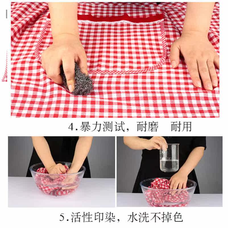 Turn Collar Apron Women's Home With Skirt Style Kitchen Cook Cute Day Ensemble Pure Cotton Cloth Han Edition Fashion Kan Shoulder Work Clothes