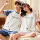 2024 New Couple Summer Pyjamas Women's Summer Cotton Pure Men's Short-Sleeved Thin Spring and Autumn Home Clothing Set