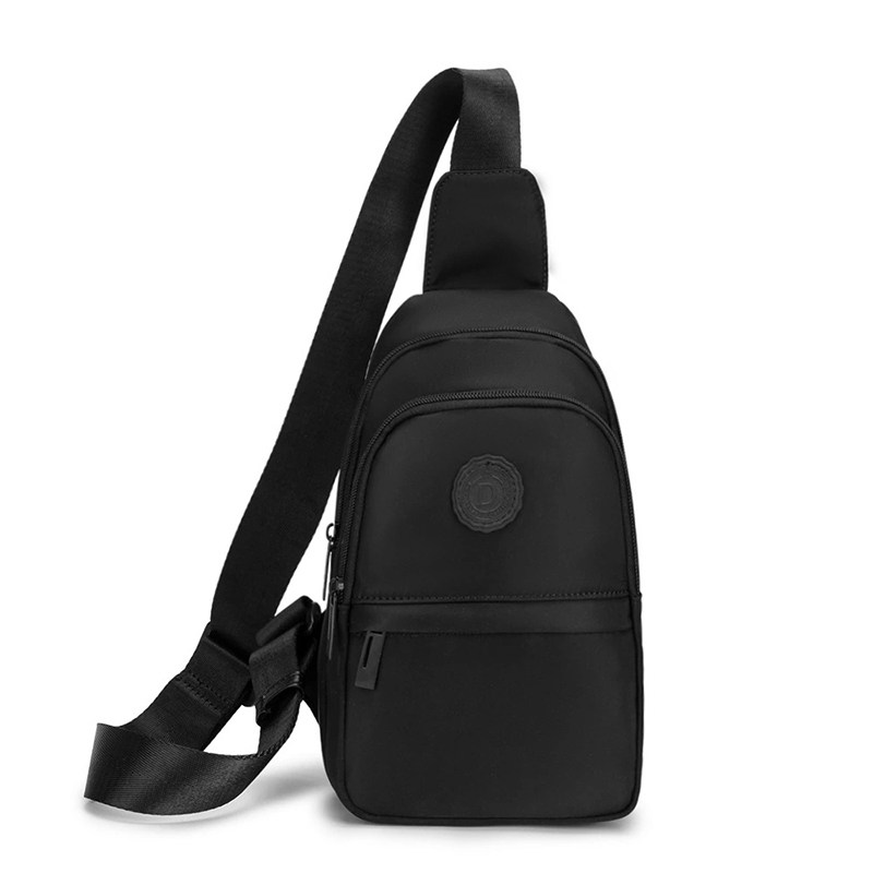 Hundred-sized casual canvas small bag men skewed across breastbag summer new tide fashion simple single shoulder slope bag