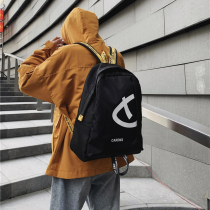 Youth Double Shoulder Bag Mens Fashion Trends Great Capacity Outdoor Leisure Waterproof Men And Women Light Travel Tourist Backpack Tide