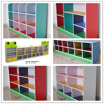 Kindergarten multi-storey bookcase children's locker toy shoe cabinet sundry cabinet wooden toy rack storage cabinet finishing bookshelf
