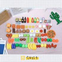 Cross-Border Childrens House simulation food set baby fruit vegetable burger cognition 120 kitchen toys