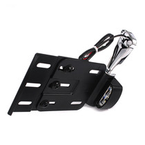 Harley XL883 1200 48 modified license plate holder Rear license plate holder Side frame light license plate holder
