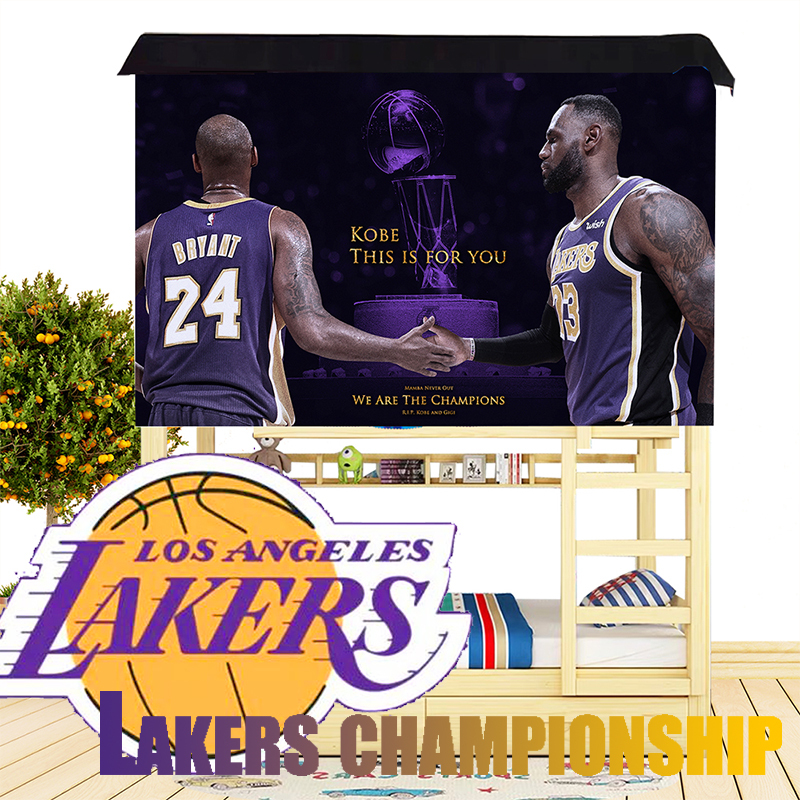 Warriors Curry Lakers Championship Nba Kobe James Student Dormitory Boys' Bed Curtain Bunk Bed Blackout Curtain Warriors Curry Lakers Championship Nba Kobe James Student Dormitory Boys' Bed Curtain Bunk Bed Blackout Curtain