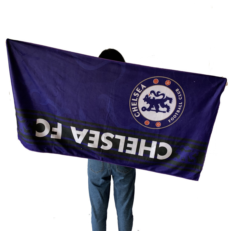 Football Team Bath Towel for Men Chelsea Premier League Club Fans Large Size Towel for Bathing Adult Fitness Sports Beach