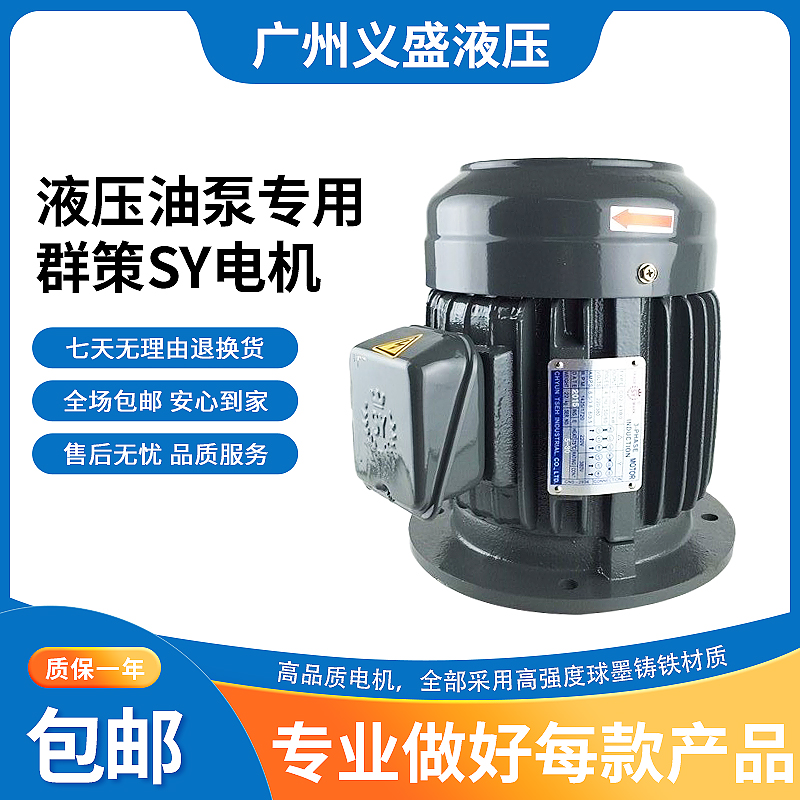Taiwan S Y Hydraulic Oil Pump Special Motor 2HP 1 5KW C02-43BO Horizontal 4P Motor