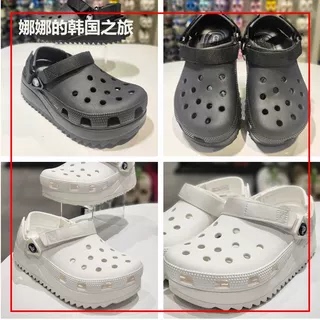 Authentic Korean Purchasing Agent for Crocs Thick-Soled Clogs, Crocs Height-Increasing Slippers 206772 Bai Jingting