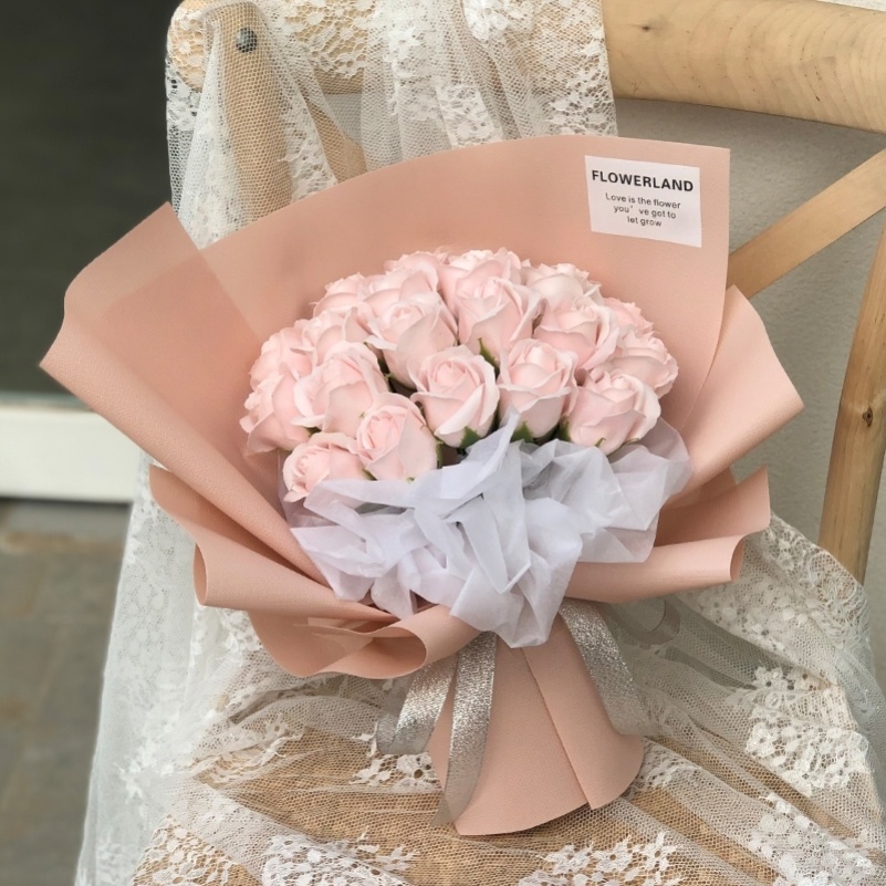 Simulation carnation bouquet simulation soap flower gift box high-end hand bouquet ceremony sense confession girlfriend send wife