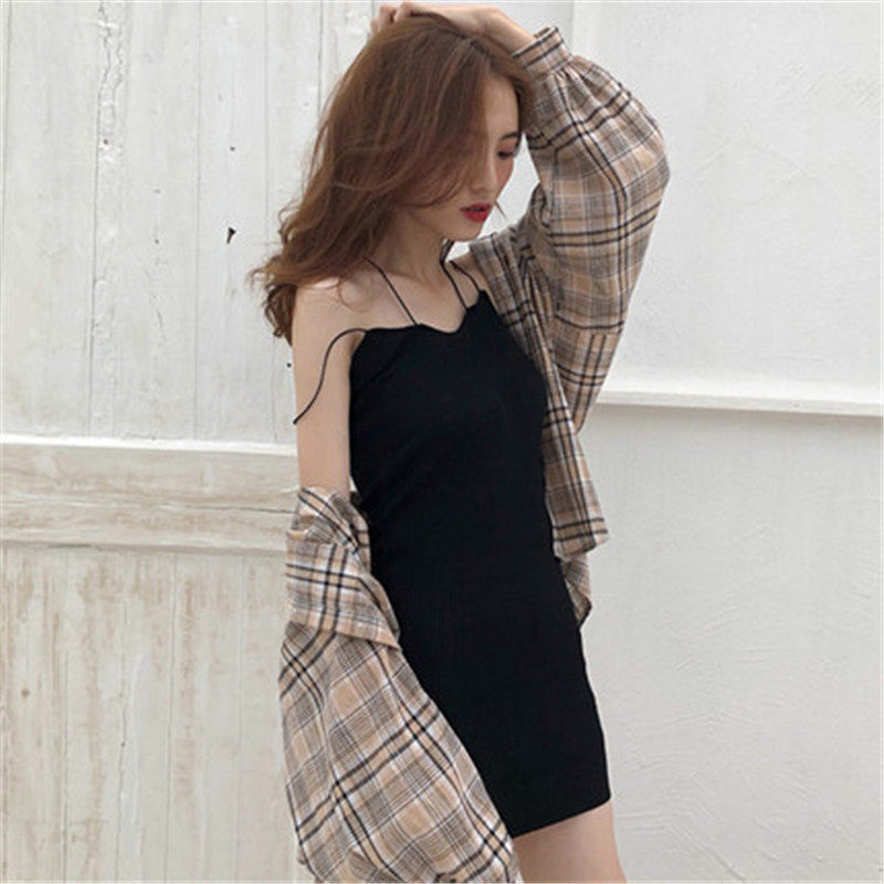 2022 new summer women's clothing waist and thin temperament super fairy Mori feminine French stalk orange dress