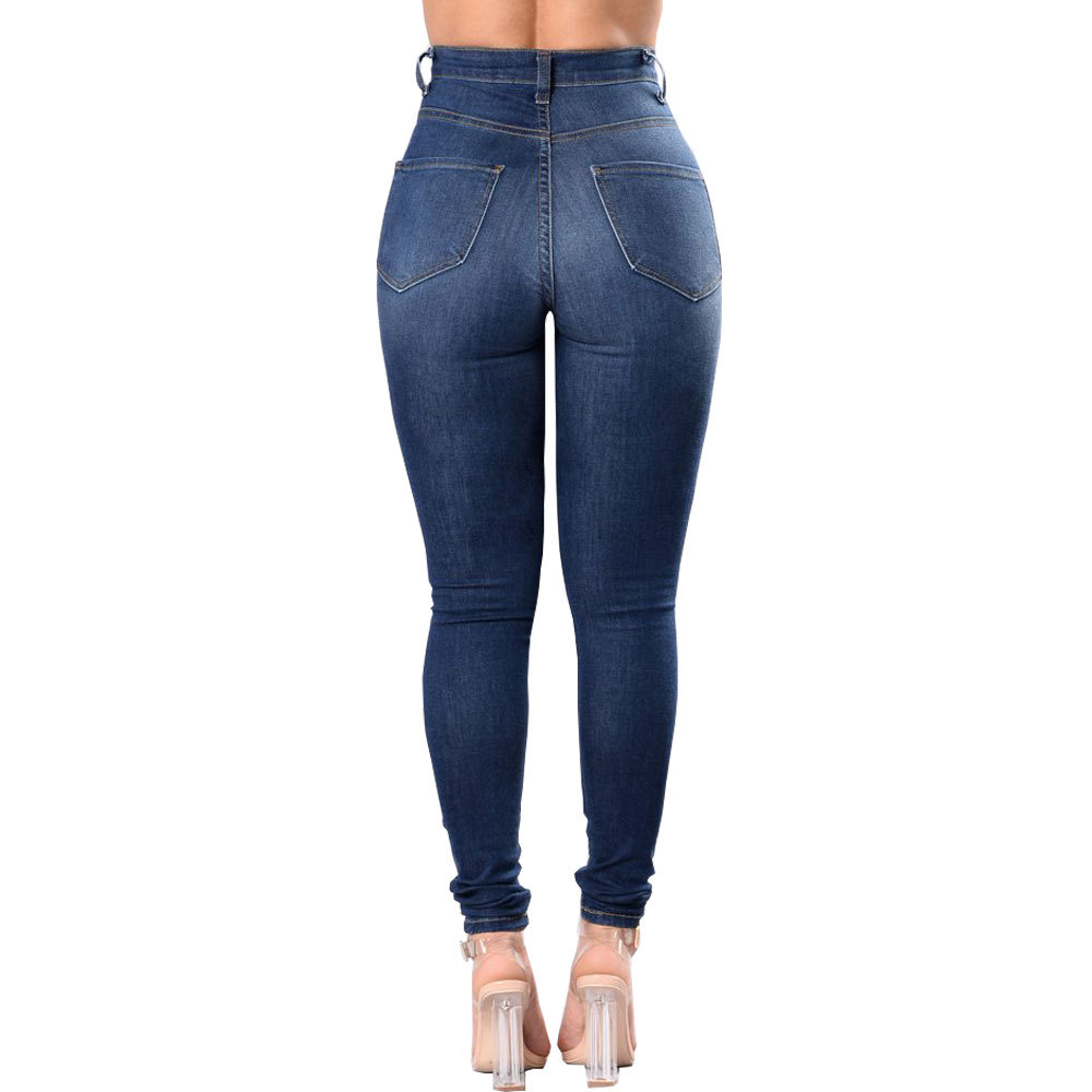 Frau Täglich Strassenmode Einfarbig In Voller Länge Jeans display picture 8