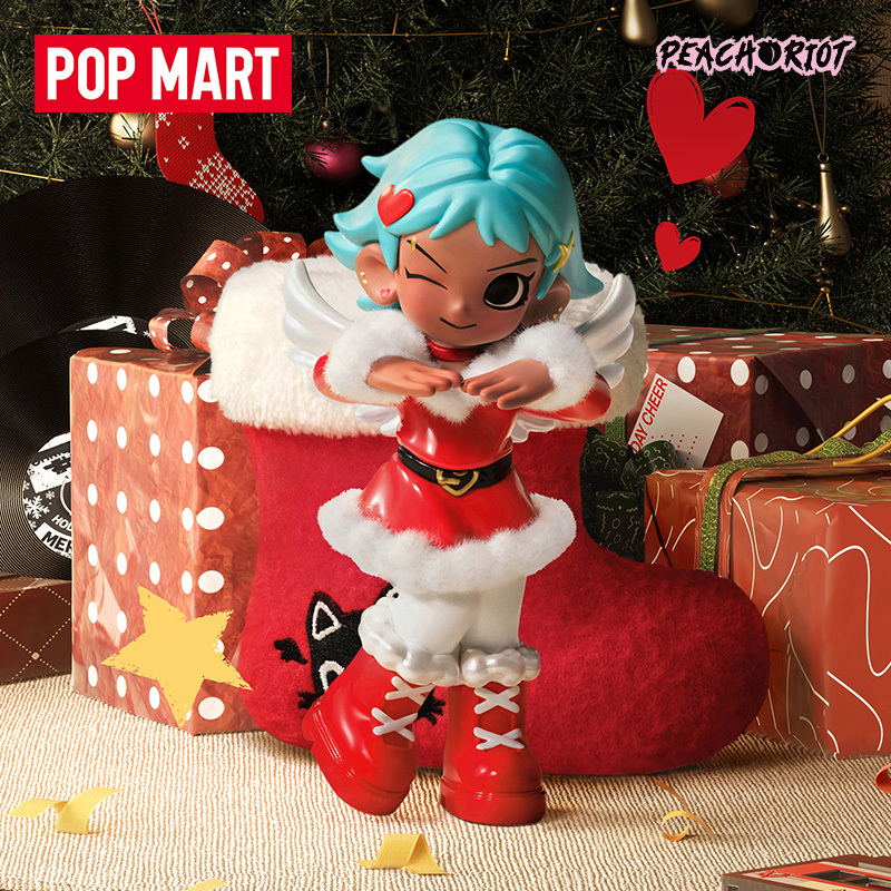 Popmart Lil Peach Riot Little Rebellious Peach Holiday Suite Figure Blind Box Ornament Gift