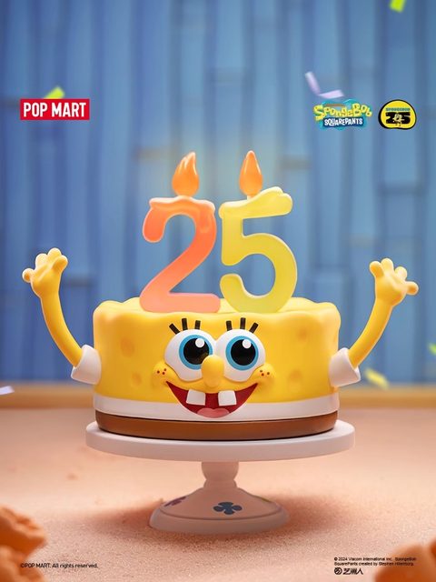 Popmart Spongebob Squarepants Funny Series Figurine Blind Box Cute Toy Gift Desktop Decoration