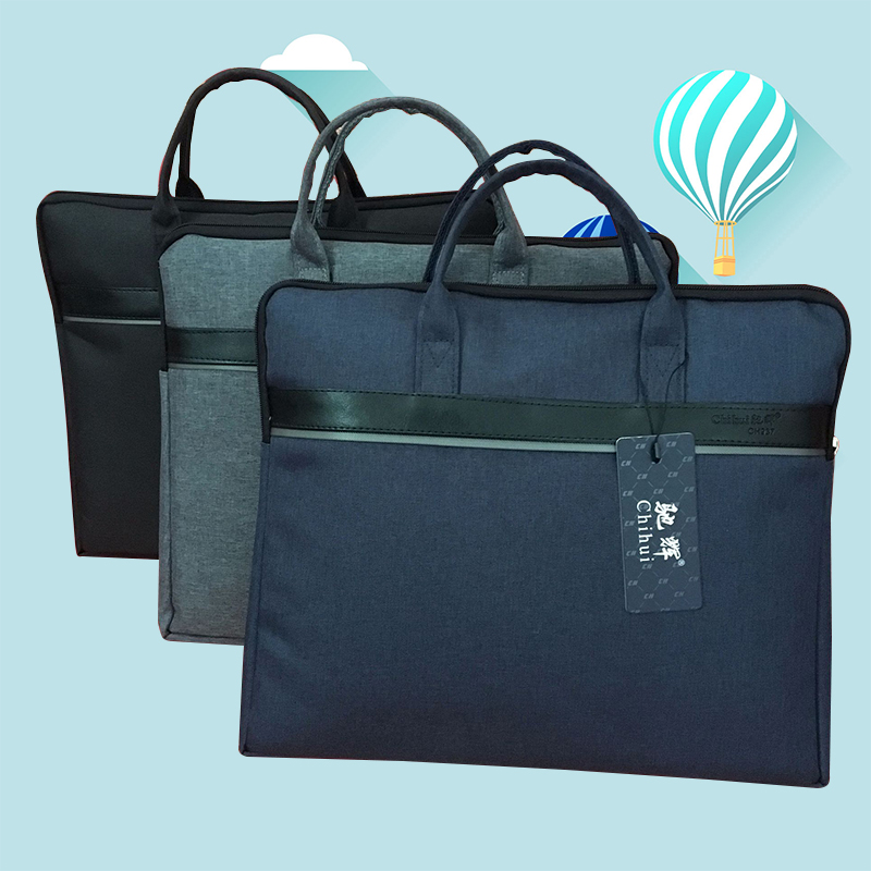 Canvas thickness stereo handbag office supplies zip bag for office - pack office documentation package