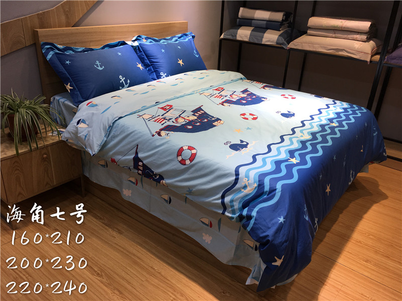 Cotton trẻ em giường bốn mảnh cotton boy boy phim hoạt hình khăn trải giường quilt cover 1.2 m1.5 mét