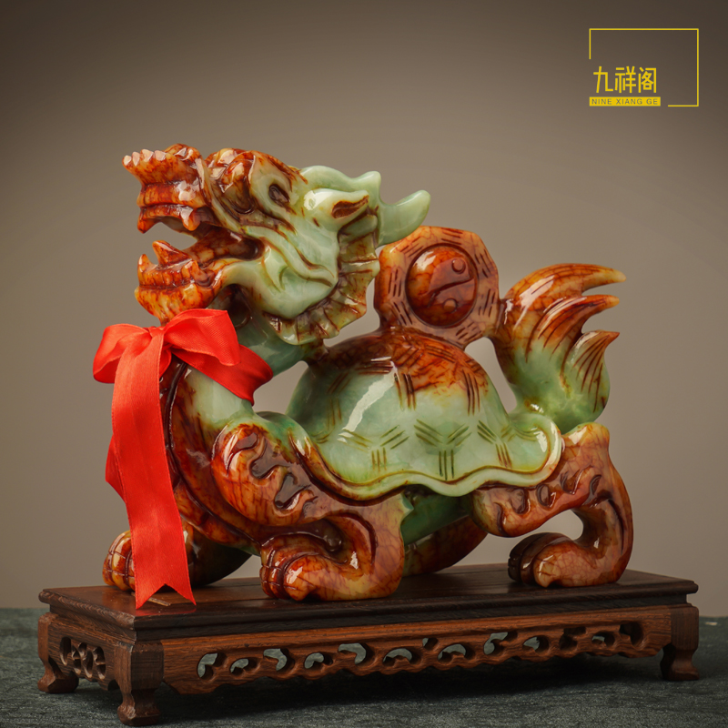 Dragon Head Tortoise Jade Feng Shui Swing Adorned A Couple 2022 Of 2022 This Year Of The Life Co-Money Home Toilet Office Jo Relocation