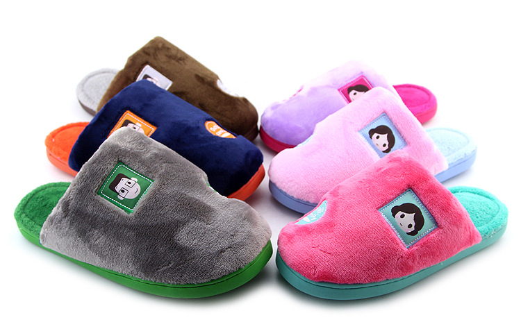 Chaussons enfants en suède pour hiver - semelle caoutchouc - Ref 1004092 Image 19
