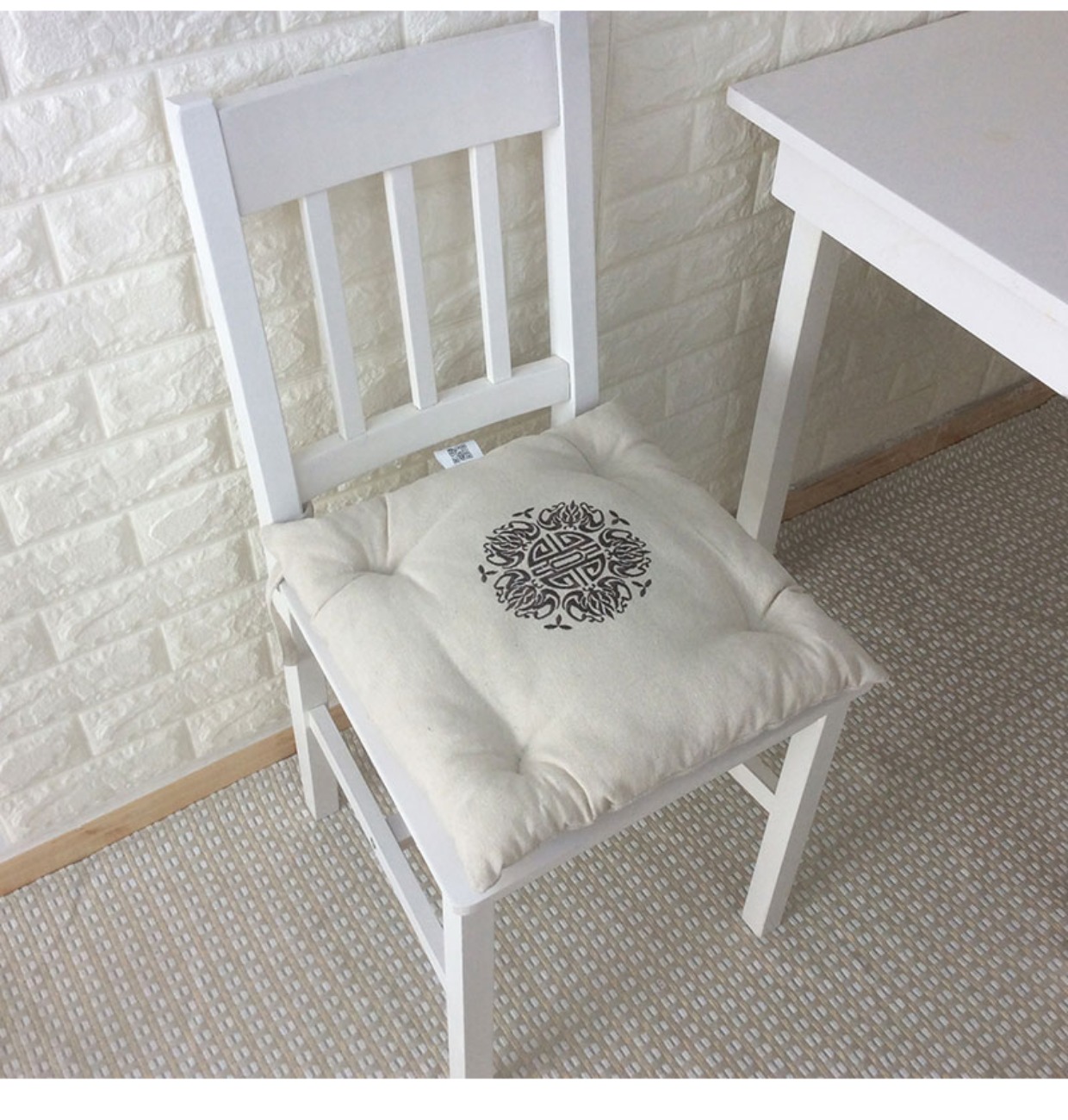 Thêu Trung Quốc Cotton đơn giản Văn phòng làm dày Ghế Mat Đệm Mùa đông Tatami Đệm Ghế ăn Mat - Ghế đệm / đệm Sofa mẫu đệm ghế đẹp