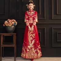 Красная цветочная парча без бурения без головы украшений