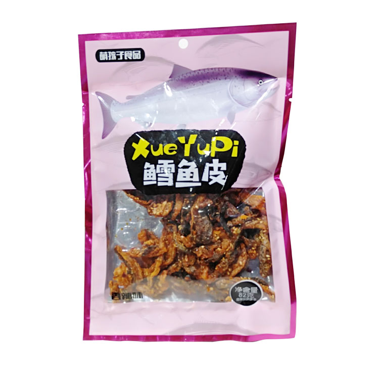 Cute child cod skin 82G*4 packs crispy loach crispy faucet fish anchovies leisure snacks net red food