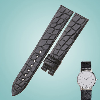 Suitable for Chopard Genuine Leather Watch Strap, Chopard Classic Series 161091 163154 Ultra-Thin Crocodile Leather Watch Strap