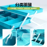 Ящик для хранения для рыбалки, универсальная коробка для хранения, двухэтажное снаряжение, коробочка для хранения