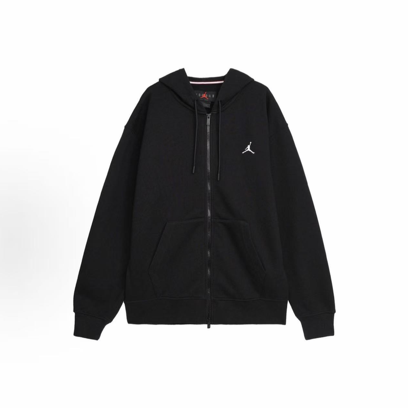 Nike/Nike Jordan Logo Pattern Solid Color Hooded Jacket Men's Black Jacket Fv7292-010