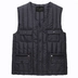 Áo vest cotton cho người trung niên và người già mùa thu và mùa đông xuống cotton cotton không tay áo cotton ấm áp bên trong và bên ngoài mặc vest vest vest áo 3 lỗ tập gym Áo vest cotton
