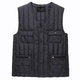 Áo vest cotton cho người trung niên và người già mùa thu và mùa đông xuống cotton cotton không tay áo cotton ấm áp bên trong và bên ngoài mặc vest vest vest áo 3 lỗ tập gym
