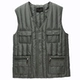 Áo vest cotton cho người trung niên và người già mùa thu và mùa đông xuống cotton cotton không tay áo cotton ấm áp bên trong và bên ngoài mặc vest vest vest áo 3 lỗ tập gym