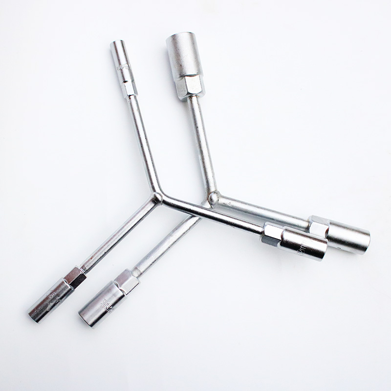 Sửa chữa xe máy công cụ Y-loại tay áo ba ngã ba ổ cắm cờ lê 8-10-12-14-17 hex loại dài cờ lê xích