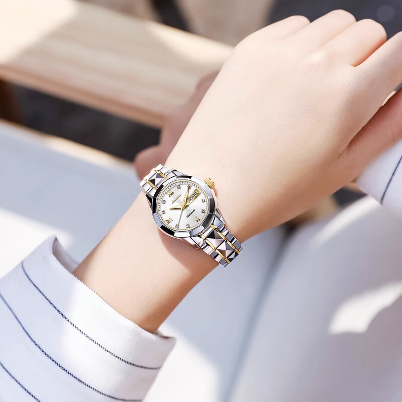 Swiss Genuine Longine Watch for Women, Compact Fully Automatic Mechanical Watch, Fashionable Luminous Tungsten Steel Women's Watch Swiss Genuine Longine Watch for Women, Compact Fully Automatic Mechanical Watch, Fashionable Luminous Tungsten Steel Women's Watch