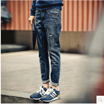 Jeans pour adolescent coupe droite pour Quatre saisons - Ref 1465312 Image 12