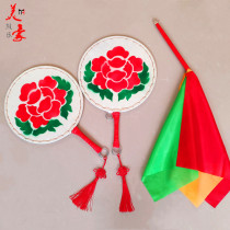  Sheepskin fan Drum fan drum God drum Taiping drum Single-sided drum Painted dance drum Jingxi Taiping daughter drum