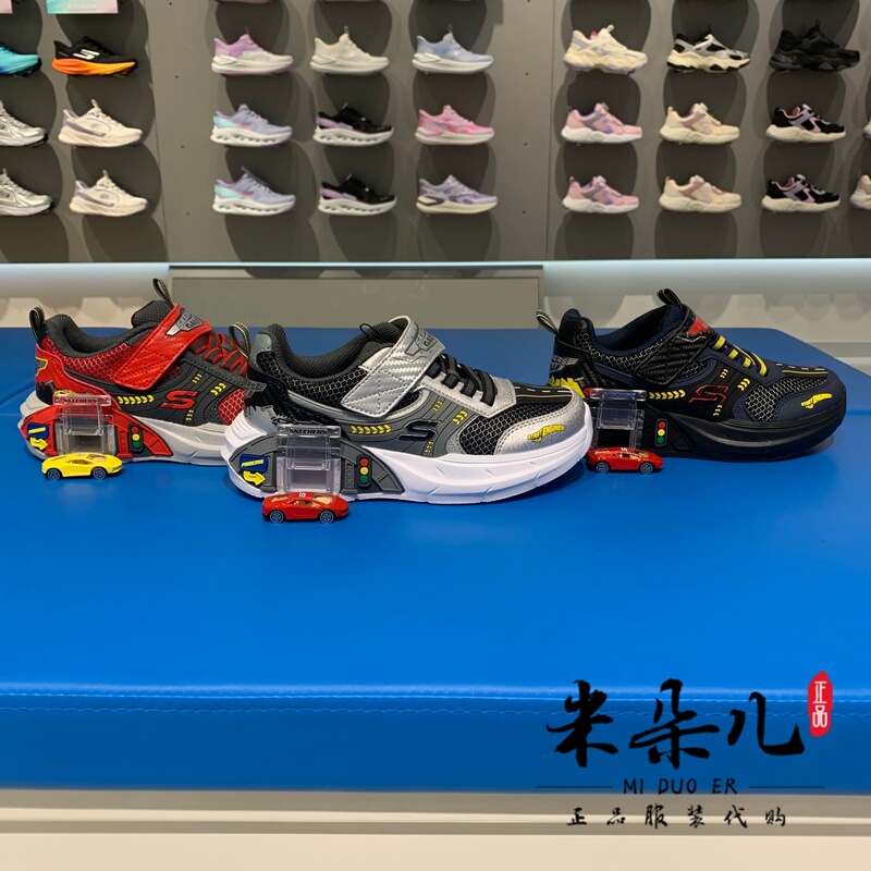Skechers 2026 New Autumn Model Boys' Creative Fashion Sports Casual Shoes with Built-In Car Design 402150L