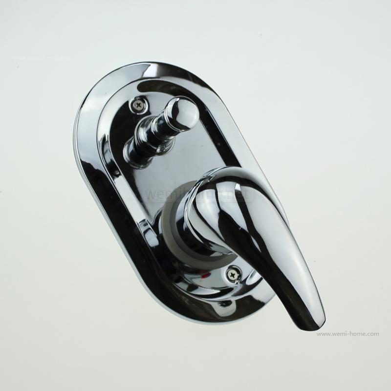Old-Style Integrated Shower Faucet with Large Panel, Pull-Out Two-Position Mixing Valve, Center Distance 65mm Accessories