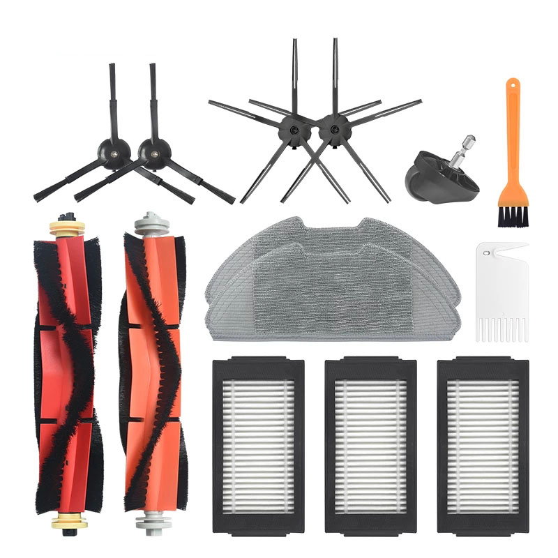 Apply Xiaomi Mijia sweeper Man Pro accessories Mop Main Rolling Brush Strainer Sweep Mopping Machine Pro Side Brush Rag