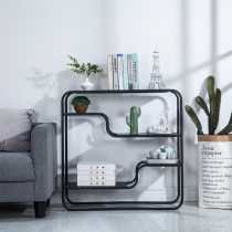 Nordic multi-level floor porch cabinet modern living room iron porch partition table shelf simple porch table
