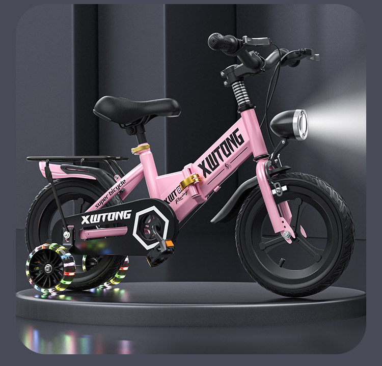 Детский велосипед 儿童自行车折叠3岁5岁6岁8男孩女孩童车小孩16寸18寸中大童脚踏车