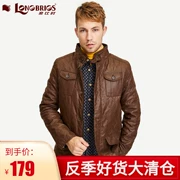 LONGBRIGS tạo sóng hơn so với thời trang mới mùa thu và áo khoác nam mùa đông ấm áp 14T101-40 - Trang phục Couple