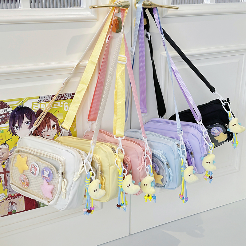 Two-Dimensional ins Small Snack Bag Crossbody Bag Japanese School Style Mobile Phone Small Bag for Women Guziwa Bag