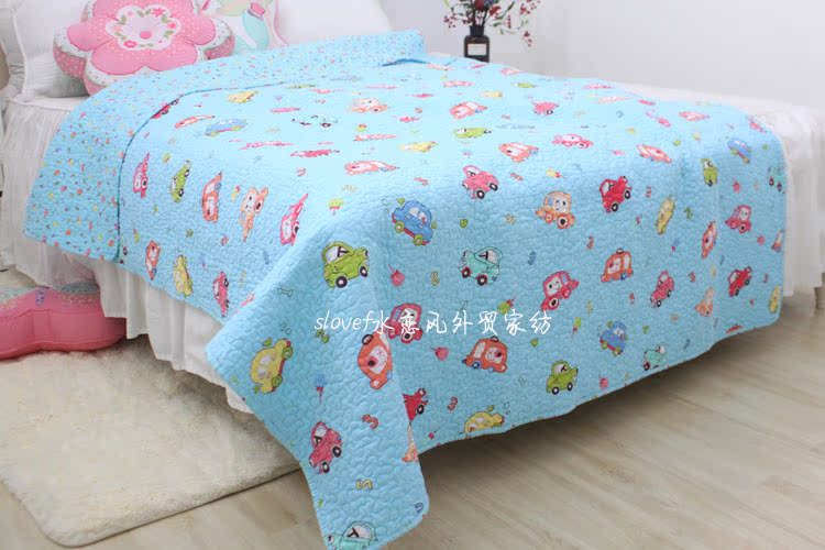 Bộ đồ giường mới teen phim hoạt hình Hàn Quốc bông twill quilted bed bìa mẫu giáo bìa là điều hòa không khí bởi trẻ em