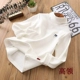 Xiaoqi Cửa hàng bách hóa trẻ em trung cổ áo cotton đáy quần bé trai và bé gái màu rắn thun cao nửa cổ áo dày - Thiết bị sân khấu