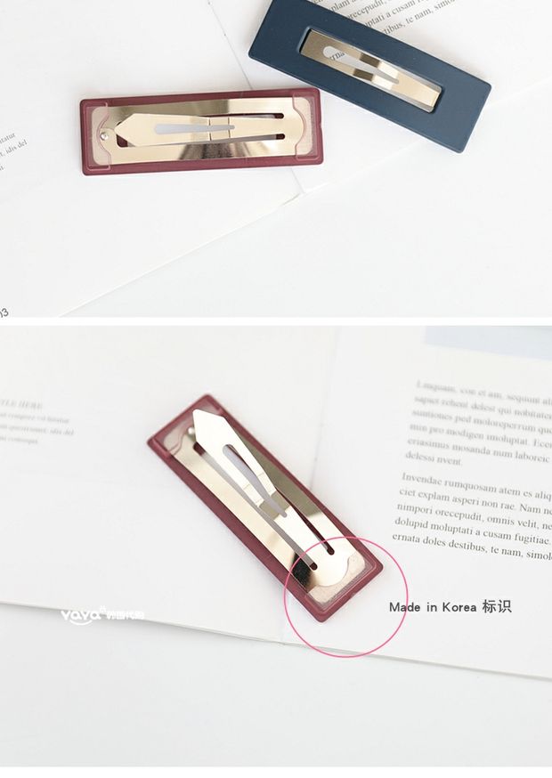 Hàn Quốc phụ kiện đầu trang trí Macarons mờ hình chữ nhật BB clip kẹp tóc Top clip bangs tóc clip bên clip dây buộc tóc cổ trang